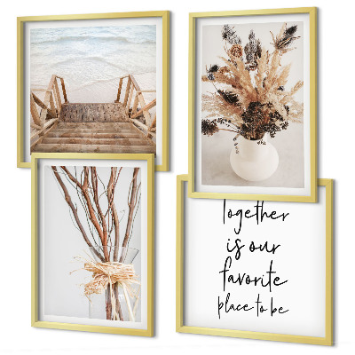 Set tablouri gata de agățat Flori ramuri minimalism natură