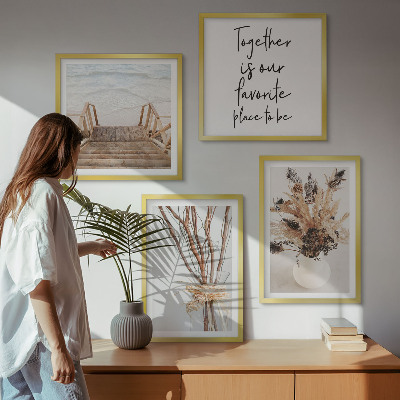 Set tablouri gata de agățat Flori ramuri minimalism natură