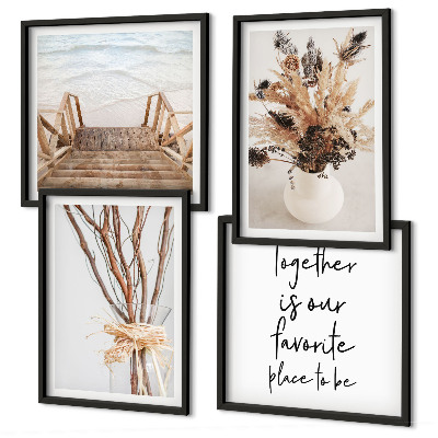 Set tablouri gata de agățat Flori ramuri minimalism natură