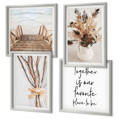 Set tablouri gata de agățat Flori ramuri minimalism natură
