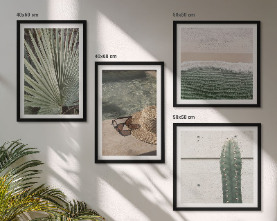 Compoziție de tablouri pentru perete Accesorii pentru plante tropicale