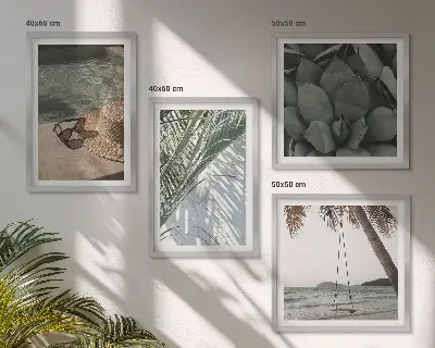 Set tablouri cu plante tropicale gata de agățat pentru vacanță