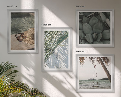Set tablouri gata de agățat Plante tropicale pentru vacanță