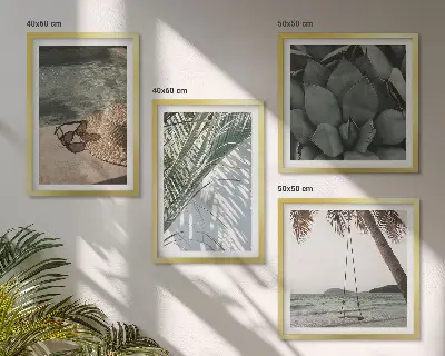 Set tablouri cu plante tropicale gata de agățat pentru vacanță