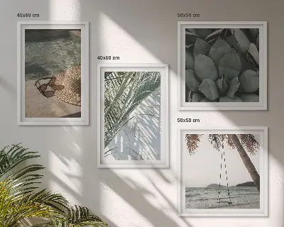 Set tablouri cu plante tropicale gata de agățat pentru vacanță
