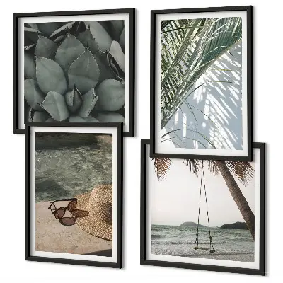 Set tablouri cu plante tropicale gata de agățat pentru vacanță