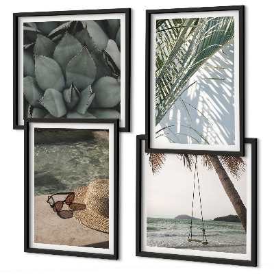Set tablouri gata de agățat Plante tropicale pentru vacanță