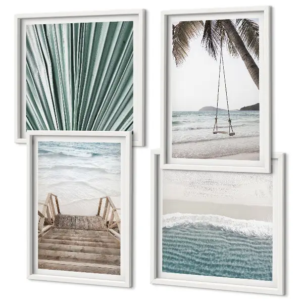 Set tablouri gata de agățat vacanță tropicală