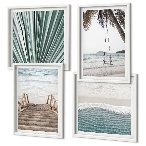 Set tablouri gata de agățat Vacanță tropicală