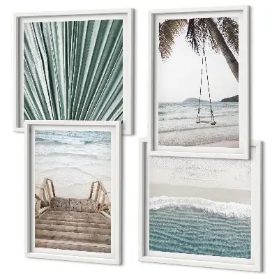 Set tablouri gata de agățat vacanță tropicală