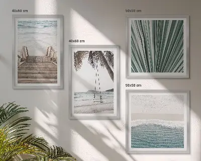 Set tablouri gata de agățat vacanță tropicală
