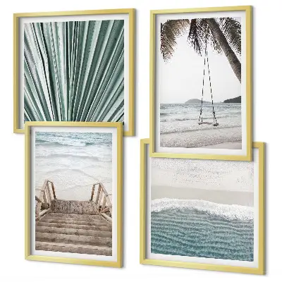 Set tablouri gata de agățat vacanță tropicală