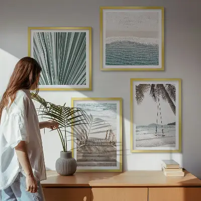 Set tablouri gata de agățat vacanță tropicală