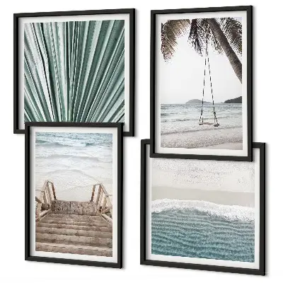 Set tablouri gata de agățat vacanță tropicală