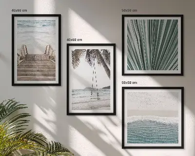 Set tablouri gata de agățat vacanță tropicală