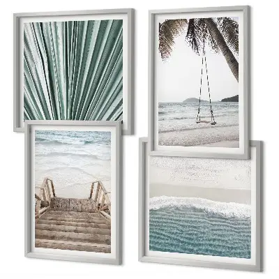 Set tablouri gata de agățat vacanță tropicală