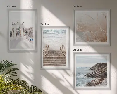 Tablou Arhitectura marină Santorini set gata de agățat