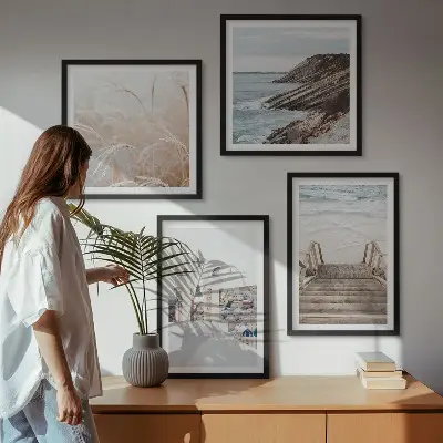 Tablou Arhitectura marină Santorini set gata de agățat