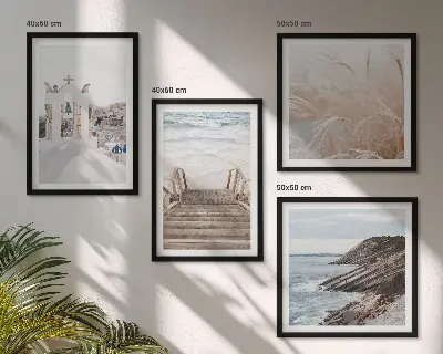 Tablou Arhitectura marină Santorini set gata de agățat