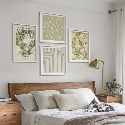 Compoziție de tablouri pentru perete Compoziții pastelate de plante în stil boho