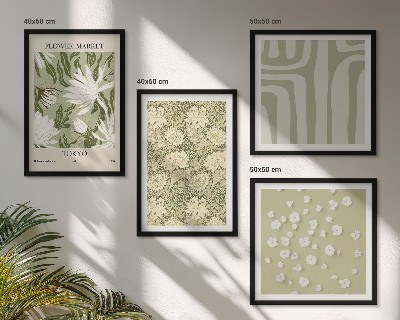 Compoziție de tablouri pentru perete Compoziții pastelate de plante în stil boho