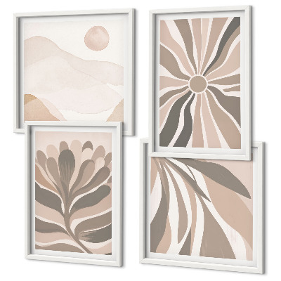 Set tablouri gata de agățat Modele abstracte de plante