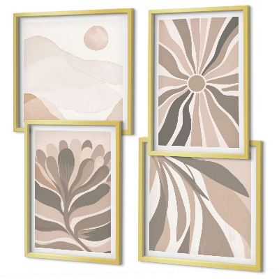 Set tablouri gata de agățat Modele abstracte de plante
