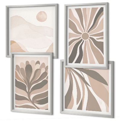Set tablouri gata de agățat Modele abstracte de plante