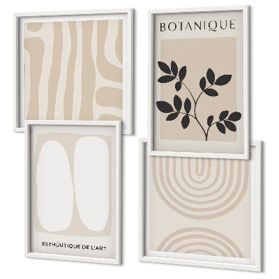 Compoziție de tablouri pentru perete Postere cu plante delicate în stil boho