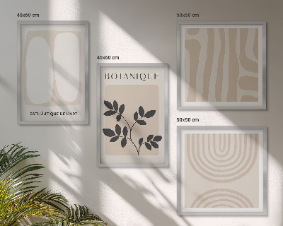 Compoziție de tablouri pentru perete Postere cu plante delicate în stil boho