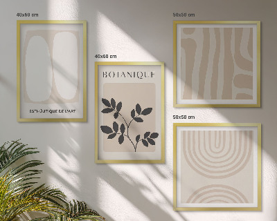 Compoziție de tablouri pentru perete Postere cu plante delicate în stil boho