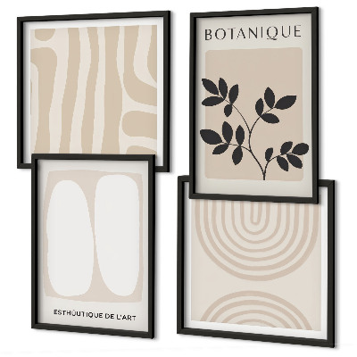 Compoziție de tablouri pentru perete Postere cu plante delicate în stil boho