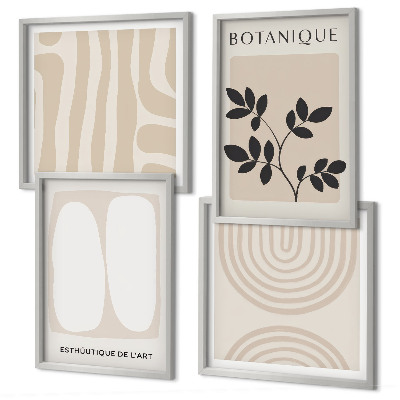 Compoziție de tablouri pentru perete Postere cu plante delicate în stil boho
