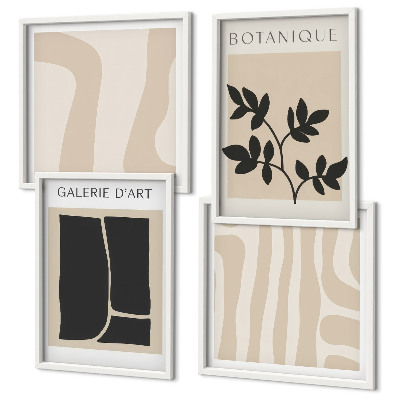 Set tablouri gata de agățat Motive vegetale abstracte