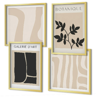 Set tablouri gata de agățat Motive vegetale abstracte