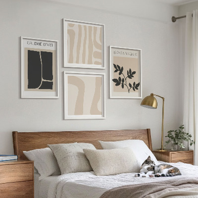 Set tablouri gata de agățat Motive vegetale abstracte
