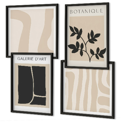 Set tablouri gata de agățat Motive vegetale abstracte