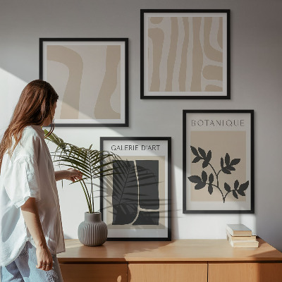 Set tablouri gata de agățat Motive vegetale abstracte