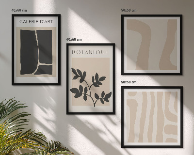 Set tablouri gata de agățat Motive vegetale abstracte