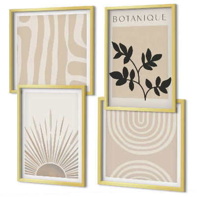 Set tablouri gata de agățat Modele abstracte de plante