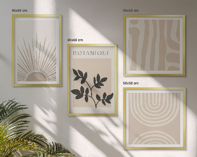 Set tablouri gata de agățat Modele abstracte de plante
