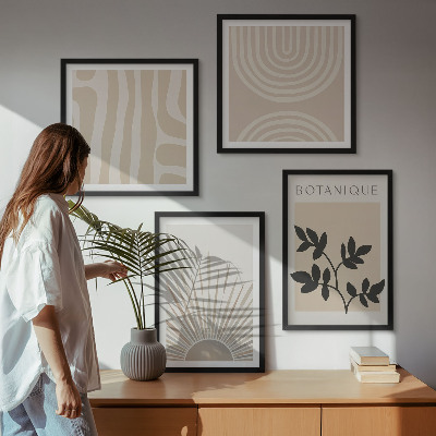 Set tablouri gata de agățat Modele abstracte de plante