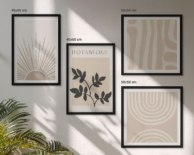 Set tablouri gata de agățat Modele abstracte de plante