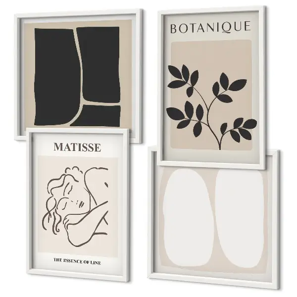 Set de tablouri picturi Matisse cu plante gata de agățat