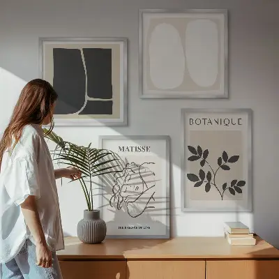 Set de tablouri picturi Matisse cu plante gata de agățat