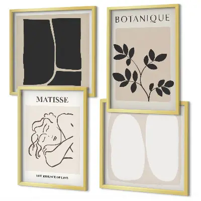 Set de tablouri picturi Matisse cu plante gata de agățat