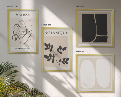 Set tablouri gata de agățat Picturile elegante cu plante ale lui Matisse