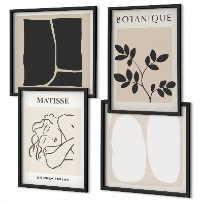 Set tablouri gata de agățat Picturile elegante cu plante ale lui Matisse