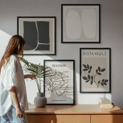 Set de tablouri picturi Matisse cu plante gata de agățat