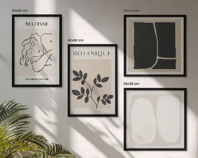 Set de tablouri picturi Matisse cu plante gata de agățat